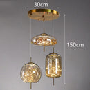 LED Amber Glass Pendant Lighting with Twinkling Stars by Ljojo - Achaotic Ceiling Decoration