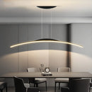 Ljojo Curved Arc Chandelier Modern Ceiling Pendant Lamp for Dining Room Kitchen Bar Bedroom