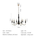 American Retro Candle Lamp French Living Room Chandelier Ljojo Lighting Fixtures