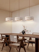 LED Pendant Light: Yellow Cave Stone Wabi Sabi Style Bedside Retro Cream Fixture by Ljojo