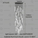 LED Long Line Chandelier Modern Staircase Lamp for Home Decoration by Ljojo