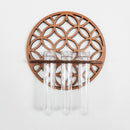 Ljojo™ Wooden Circle Wall Planters with 3 Test Tubes