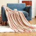 Ljojo Lightweight Knitted Throw Blanket with Tassels