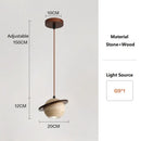 Wabi Sabi Yellow Travertine Pendant Light for Dining room by Ljojo