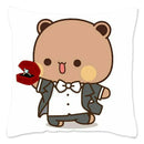 Cute Panda Bears Printed Pillow Case for Sofa Decoration by Ljojo