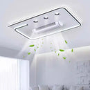 LED Ceiling Fan Chandelier for Modern Home Decor | Invisible Bladeless Design by Ljojo