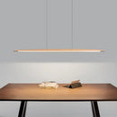 Ljojo LED Wooden Pendant Light for Kitchen Office Bar Dining Room