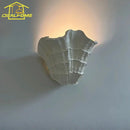 French Design Shell Gypsum Wall Lamp LED E27 for Bedroom Staircase Decor by Ljojo