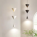 LED Pendant Light Modern Metal Bedroom Hanging Lamp by Ljojo - White Black Atmosphere Lighting