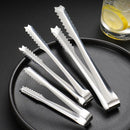 Ljojo Mini Sugar Ice Cube Clip BBQ Tongs - Stainless Steel Kitchen Utensil