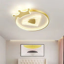 Ljojo Luxury Crown Ceiling Lamp for Bedroom or Children's Room