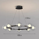 Ljojo Italian Light Luxury Circular Magic Bean Pendant Light for Dining Table and Living Room