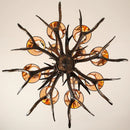 LED Chandelier Table Dining Living Room Kitchen Black Fabric Pendant Lamp Rustic Lighting Fixture by Ljojo