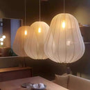 Nordic Simple LED Pendant Light Fabric Chandelier for Living Room by Ljojo