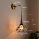 Ljojo LED Wall Lamps: Nordic Modern Design, Bedroom & Bathroom Lighting, Pull Chain Switch.