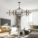 Geometric Chandelier Retro Pendant Lamp for Bedroom by Ljojo