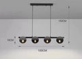 Nordic Smoke Grey/Gold Glass Pendant Light - Modern Kitchen Island Chandelier by Ljojo