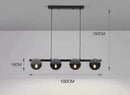 Nordic Smoke Grey/Gold Glass Pendant Light - Modern Kitchen Island Chandelier by Ljojo