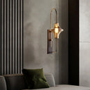 Ljojo LED Wall Light 3000K Glass Metal Sconce for Hotel Bedroom Parlor Aisle