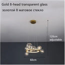 Nordic Design LED Pendant Lights: Sleek Glass Bubble Hanging Lamp by Ljojo