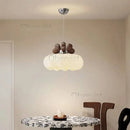 Ljojo Walnut Deer Horn LED Pendant Light for Bedroom Living Room Indoor Lighting Fixture
