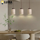 Ljojo Japanese Wabi-Sabi Stone Pendant Light Yellow Travertine LED Hanging Lamp