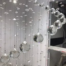 Ljojo LED Spiral Crystal Chandelier for Modern Living Room & Hotel Hall