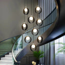 Ljojo LED Pendant Light for Modern Home Decor and Staircase Chandeliers