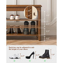 Ljojo™ Wooden Shoe Rack Bench: 3-Tier, Mid-Century Modern Design, 550lbs Capacity