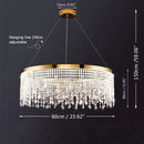 Ljojo Luxury Crystal Chandelier Pendant Lights for Living Dining Room