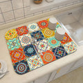 Ethnic Printed Coffee Draining Mat by Ljojo: Super Absorbent & Quick Drying Rug