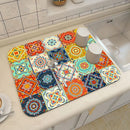 Ethnic Printed Coffee Draining Mat by Ljojo: Super Absorbent & Quick Drying Rug