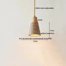 Ljojo LED Hanging Lamp: Japanese Style Yellow Travertine Pendant Lights for Home Decor