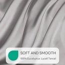 Ljojo Luxury Bamboo Fiber Duvet Cover Set with Pillowcase - Hot Sleeper Bedding