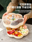 Ljojo Melon Seeds and Nuts Tray for Living Room Snacks and Dim Sum Organizing