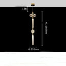 Nordic Glass Snowflake LED Pendant Lights for Home Decor | Modern Minimalist Chandelier by Ljojo