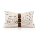 Ljojo Light Luxury Wool Blend Splicing Waist Pillow