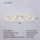Modern Acrylic Plum Blossom Led Chandelier Ceiling Light - Home Decor by Ljojo