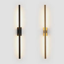 Ljojo Linear Tube LED Wall Lamp Black Gold Sconce