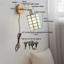 Ljojo LED Wall Light Fixture Kids Room Decor Glass Bedroom Lamp