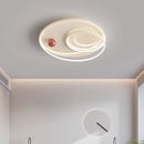 Ljojo Modern Children's Room Light Full Spectrum Eye Protection Milk Oil Wind Ceiling Light