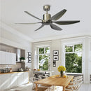 Large American Style Retro Remote LED Ceiling Fan Lamps 66 Inch for Living Dining Villa Bedroom by Ljojo