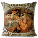 Beige Art Nouveau Gallery Cushion Cover for Home Decor - Ljojo