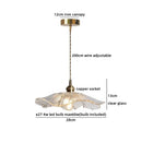 Ljojo Lotus Leaf Flower Glass Pendant Lamp - Nordic Modern Hanging Lights