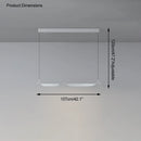 Ljojo Modern Black LED Dimming Chandelier for Kitchen Island Pendant Lighting