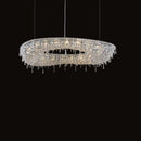Modern Luxury Crystal Chrome Chandelier LED Pendant Lamp for Living Room by Ljojo