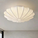 Ljojo Minimalism White Ceiling Chandelier Art Decor Light - Nordic Silk E27 Led Lamp