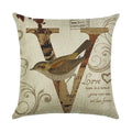 Ljojo Linen Pillowcase 45*45cm for Household Sofa Decor - Love Letter Series