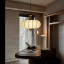 Ljojo Retro Silk Dining Room Pendant Lights in Medieval Wabi-Sabi Style