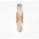 Ljojo Marble Wall Sconce Light Modern Nordic Bedroom Lighting Brushed Brass Clear Glass